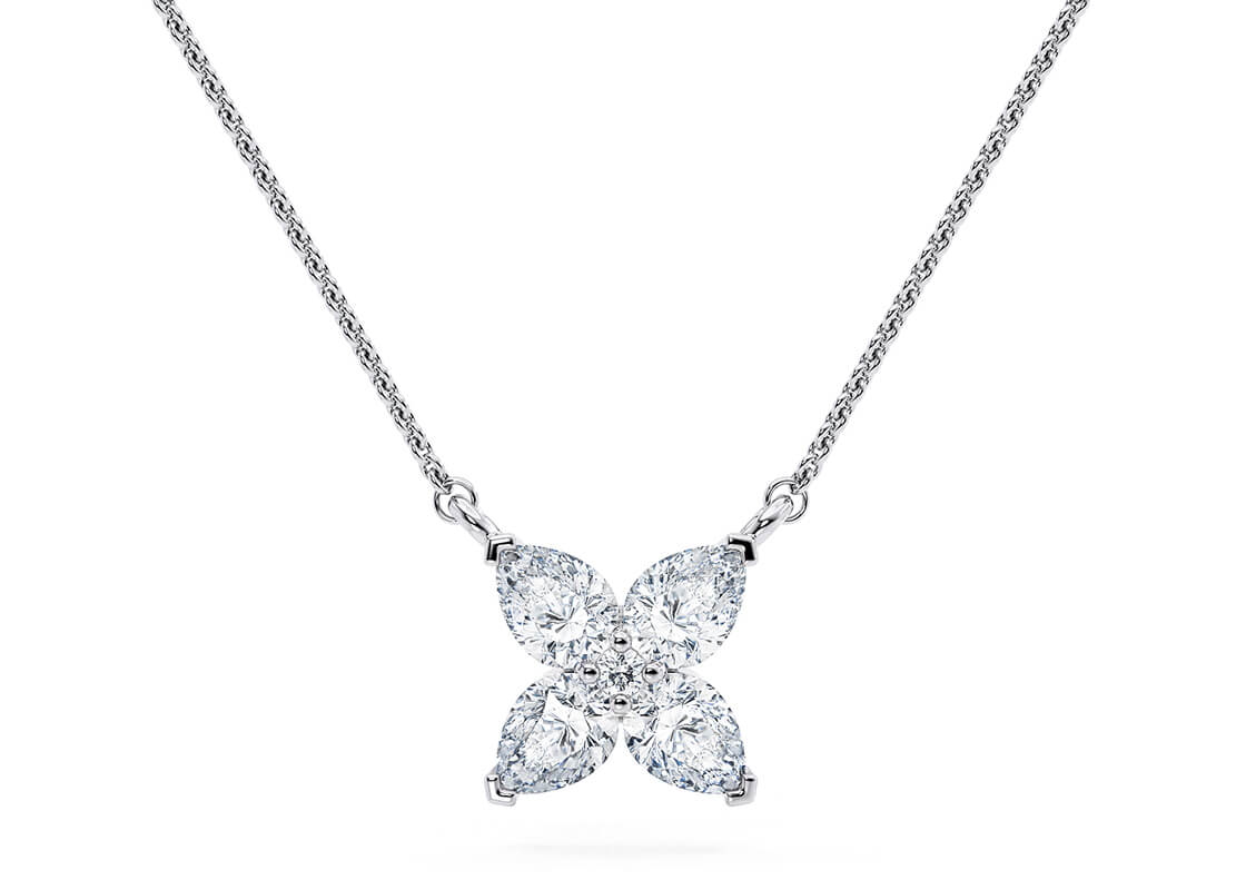 Rossetti Necklace in Valkoinen kulta (9k)