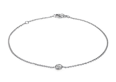 Tea Diamond Bracelet in Hvitt gull (9k)