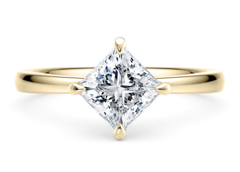 Starlight Compass in Ouro amarelo (9k) set with a Princesa cut diamante.
