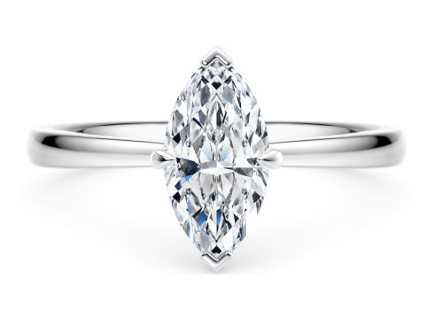 Starlight in Platinum set with a Marquise cut diamond.