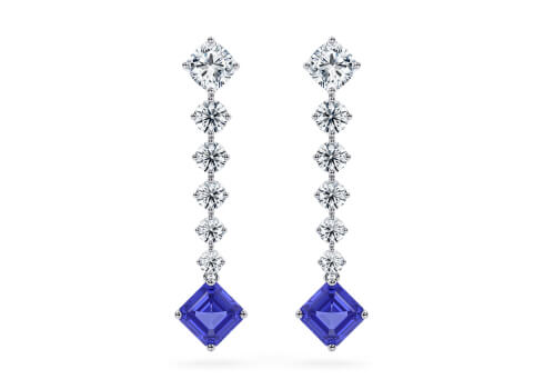 Astra Earrings in 白金.