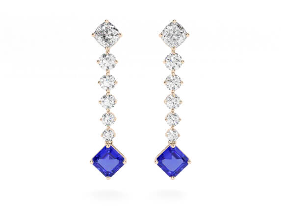 rose gold diamond drops
