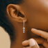 rose gold drop earrings