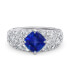 white gold cocktail ring