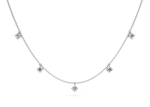 Astra Necklace in 白金.