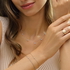 white gold droplet necklace
