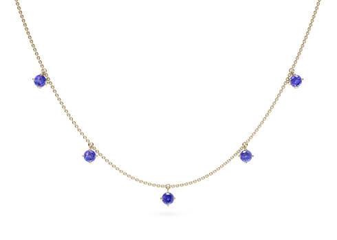Astra Tanzanite in Yellow Gold.