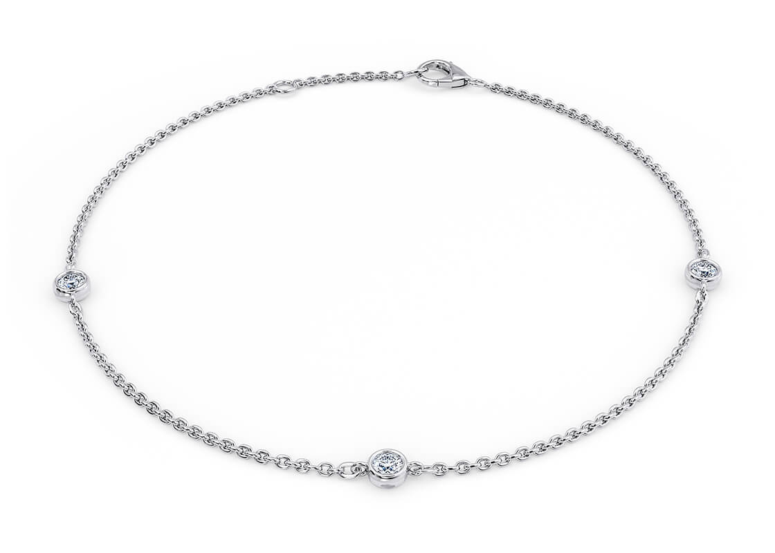 Tea Petite Lab Grown in Бяло злато