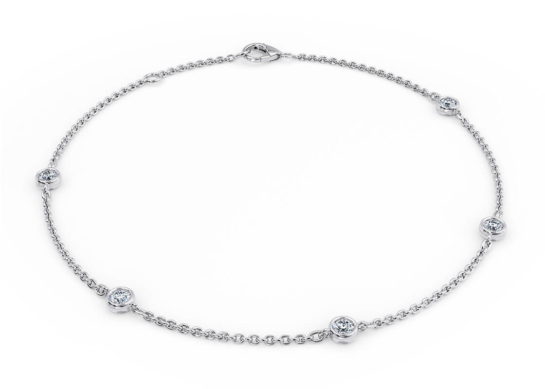 Tea Petite Lab Grown in Бяло злато