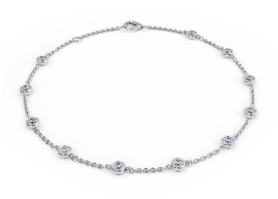 Tea Petite Lab Grown in Бяло злато