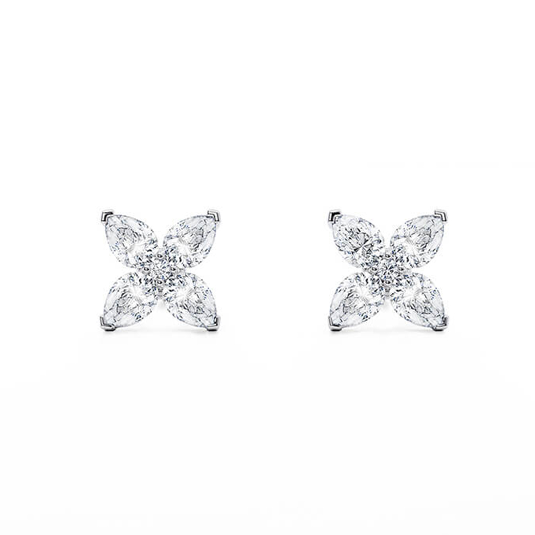 Rossetti Studs in White Gold (18k)