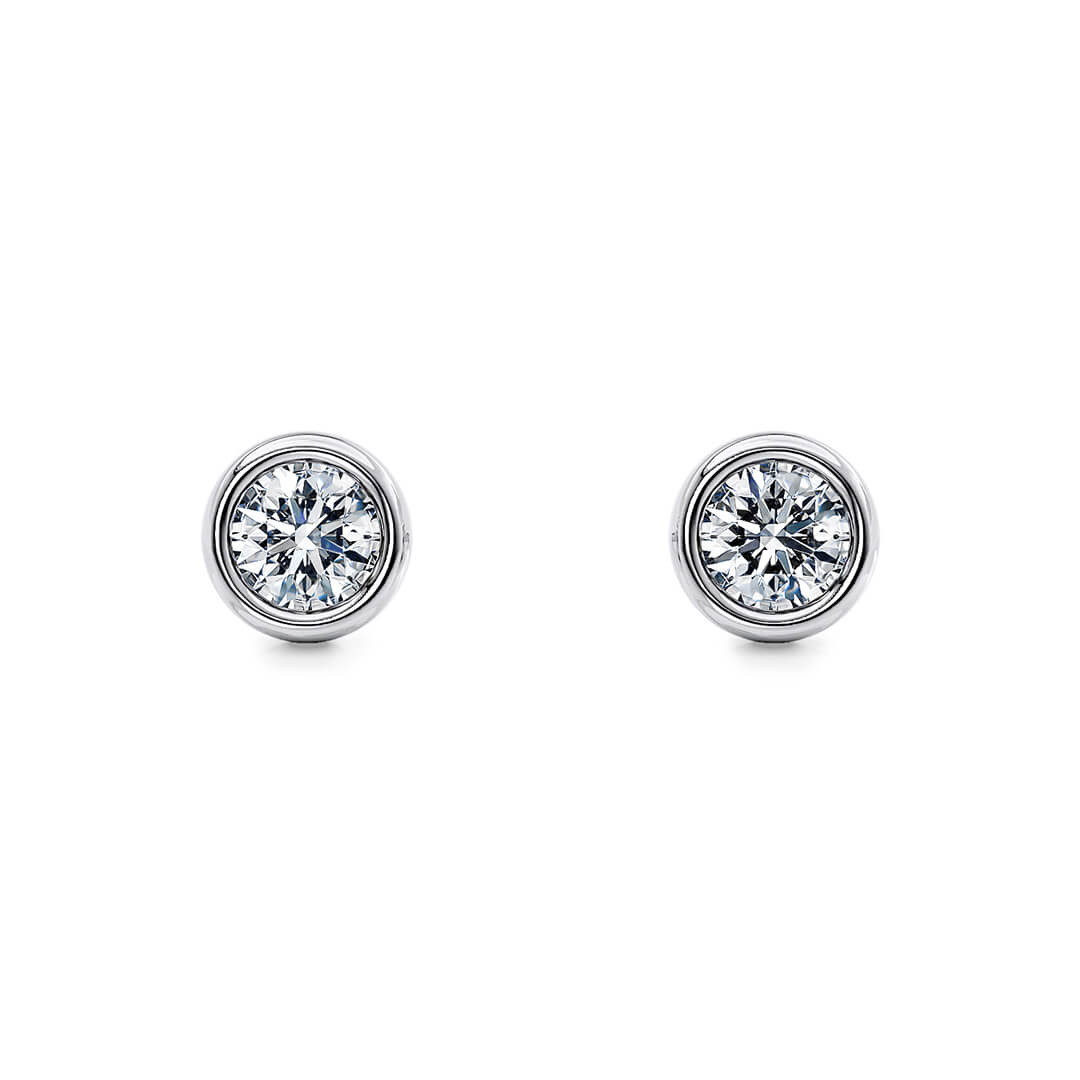 Tea Studs in White Gold (18k)