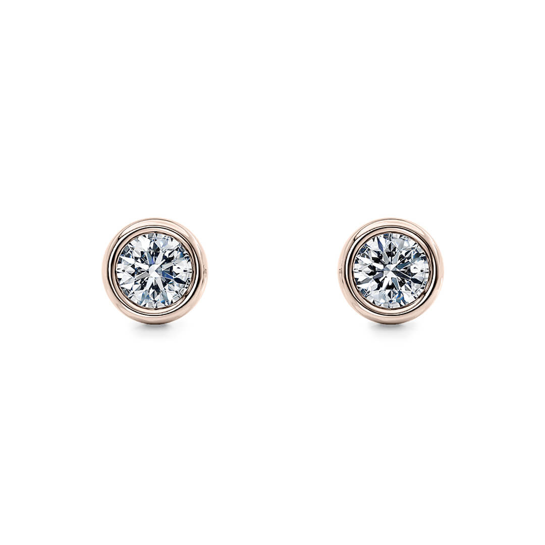 Tea Studs in Rose Gold (18k)