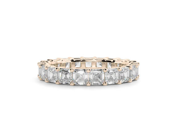 regent asscher eternity ring
