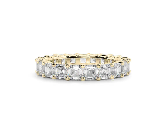 regent asscher eternity ring