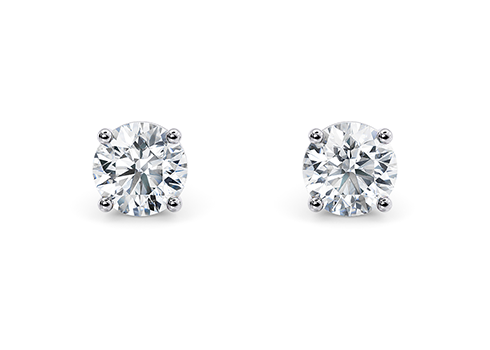 Lumina in Vitguld (9k) set with a Rund cut diamant.