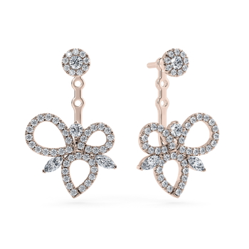 Glissade Alto Earrings in Or rose