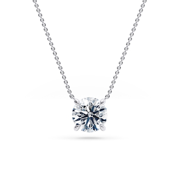 Aria in Oro bianco (9k) set with a Rotondo cut diamante.