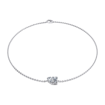 Toi et Moi in ذهب أبيض (9 قيراط)