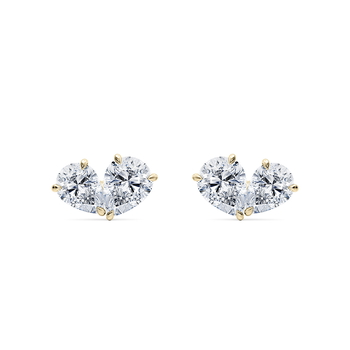 Toi et Moi Pear in Yellow Gold.