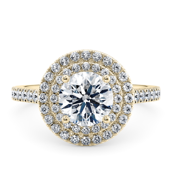 Empress in Gult gull (9k) set with a Rund cut diamant.