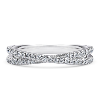 Cassia Eternity Ring in White Gold.