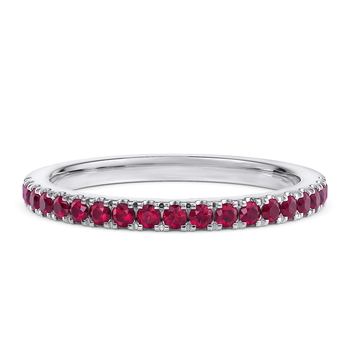 Vogue Ruby in White Gold.