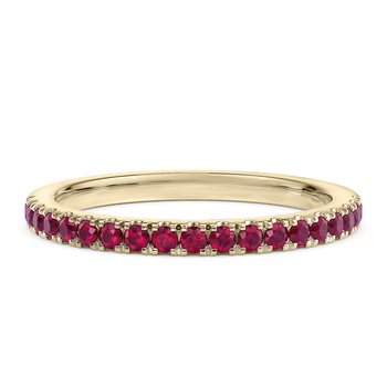 Vogue Ruby in Gult guld (9k)