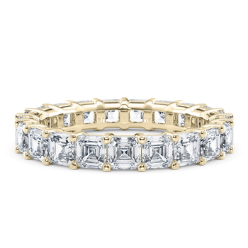 Regent Asscher Full Set in Yellow Gold.