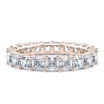 Regent Asscher Full Set in Rose Gold.