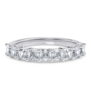 Regent Asscher in White Gold.
