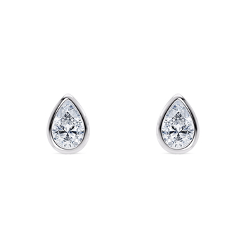 Idyll Pear in White Gold.
