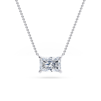 Aria in Vitguld (9k) set with a Radiant cut diamant.