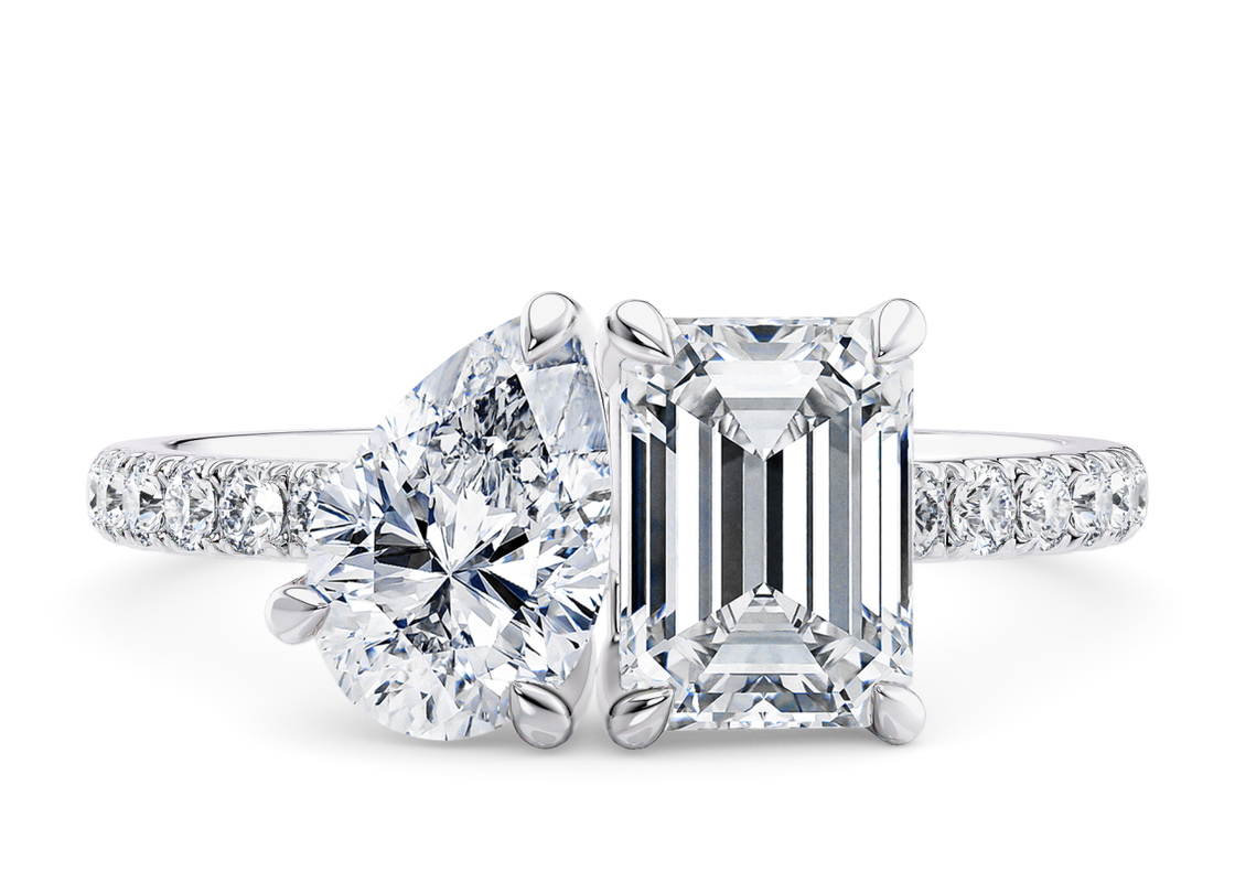 Harmony Emerald in Oro Blanco 