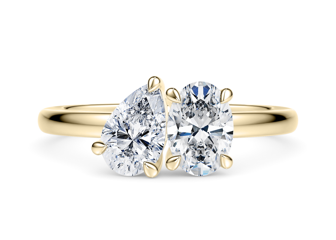 Toi et Moi Oval in Желтое золото