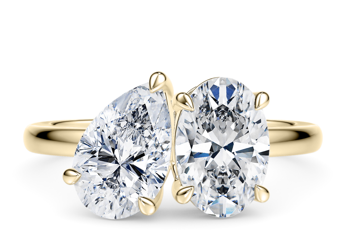 Toi et Moi Oval in Or jaune