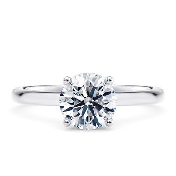Paloma Engagement Ring in Witgoud set with a Rond cut diamant.