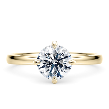 Starlight Compass in Oro amarillo (9k) set with a Redondo cut diamante.