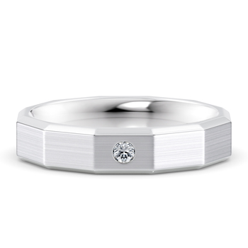 Atlas Brushed  in White Gold.
