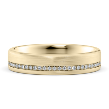 Andreas Brushed  in Yellow Gold.