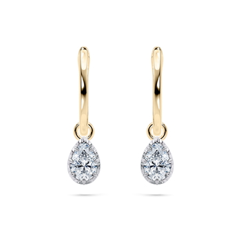Georgiana Pear Drops in Yellow Gold (9k)