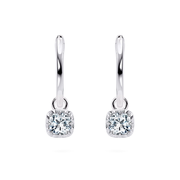 Georgiana Cushion in White Gold (9k)