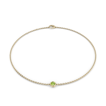 August Birthstone Bracelet - 1 stone in Or jaune (9k)