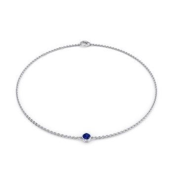 September Birthstone Bracelet - 1 stone in 白金