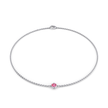 October Birthstone Bracelet - 1 stone in ذهب أبيض (9 قيراط)