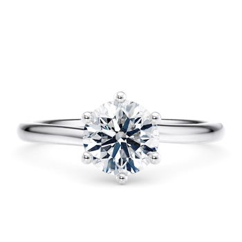 Zeta in Weißgold (9k) set with a Brillant cut diamant.