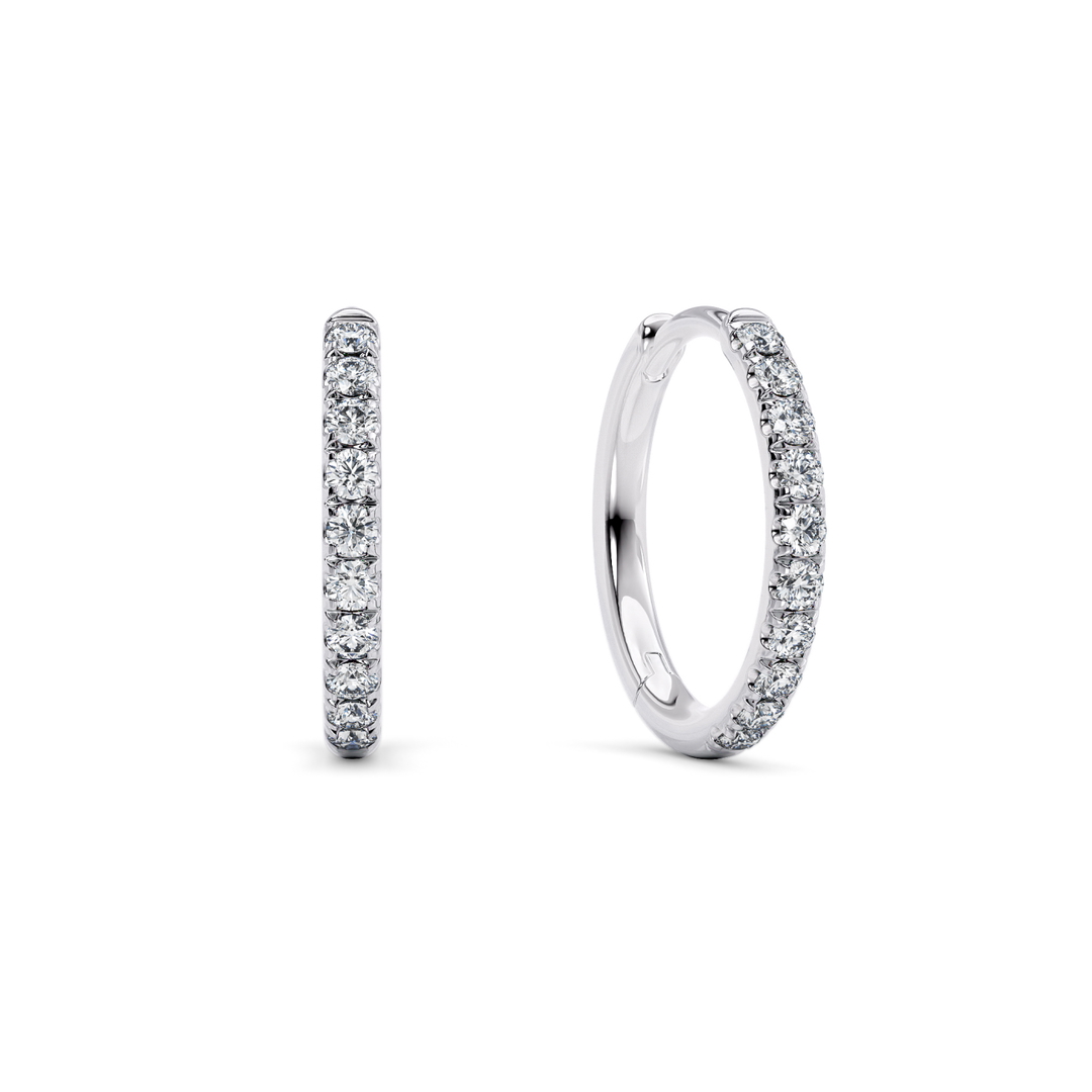 Aura Hoops Natural in White Gold (9k)