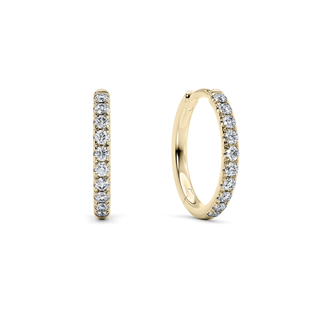 Aura Hoops Natural in Yellow Gold (9k)