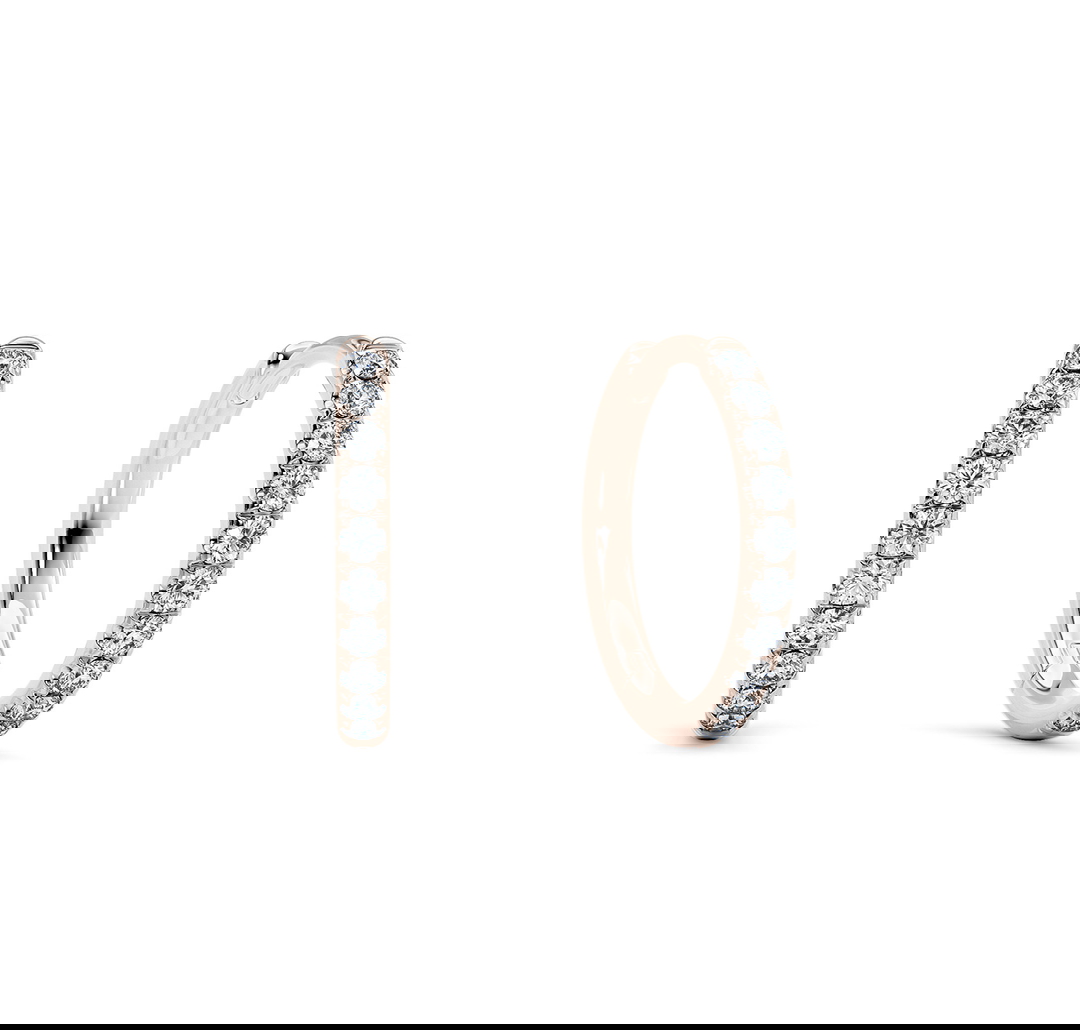 Aura Hoops Natural in Rose Gold (18k)