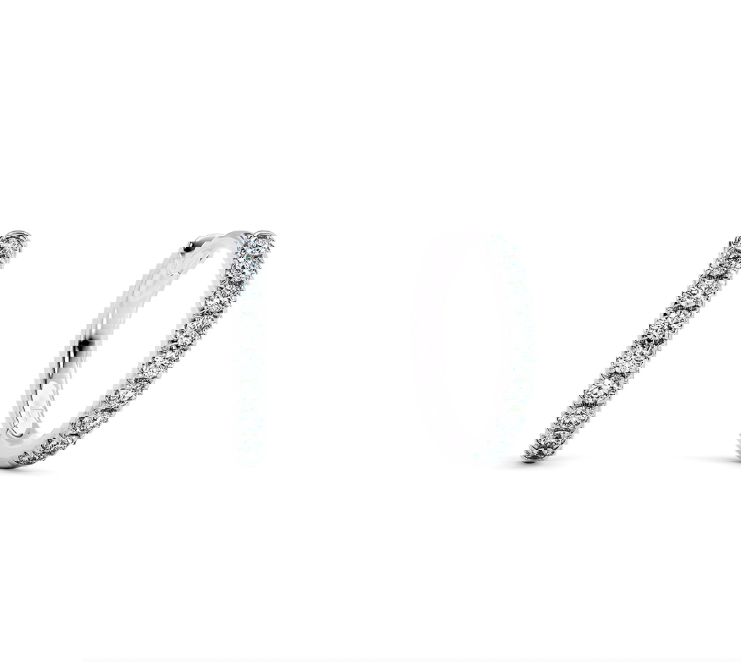 Aura Hoops Lab Grown in White Gold (18k)